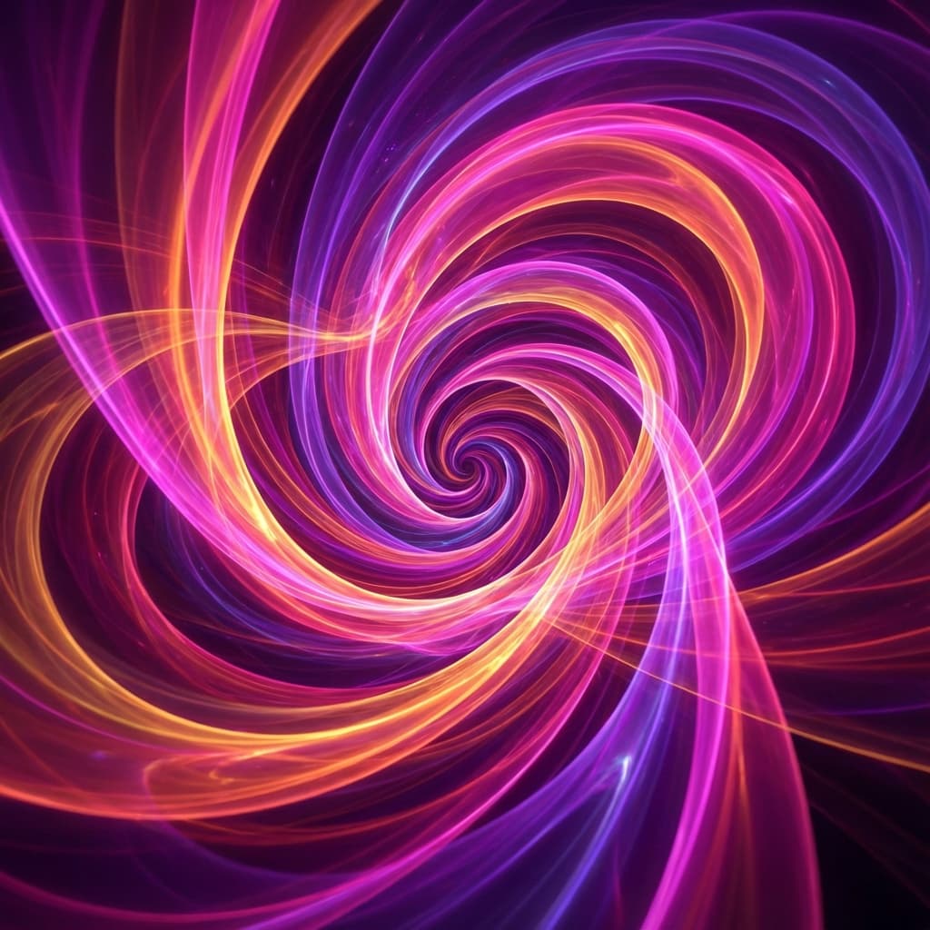 Abstract color vortex